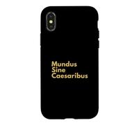 Carcasa para iPhone X/XS Mundus Sine Caesaribus, Cita Latina Historia Anti-tiranía