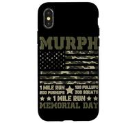 Carcasa para iPhone X/XS Murph 1 Mile Run 100 Pullups 200 Flexiones 300 Sentadillas 1 Milla R