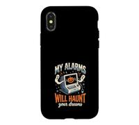 Carcasa para iPhone X/XS My Alarms Will Haunt Your Dreams - Camiseta Divertida de Halloween para Enfermera