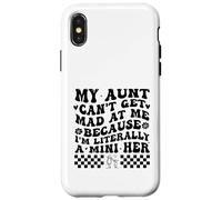 Carcasa para iPhone X/XS My Aunt Can't Get Mad at Me Because I'm Literally A Mini Her
