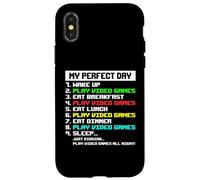 Carcasa para iPhone X/XS My Day Jugar Videojuegos Gamer Chicos Hombres Niños Divertido