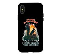 Carcasa para iPhone X/XS MY Dog IS The Guide I Just Carry The Snacks