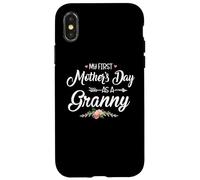 Carcasa para iPhone X/XS My First Mother's Day as a Granny New Mom Mothers Day 2024
