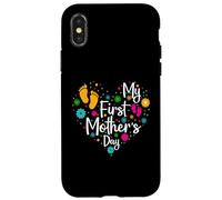 Carcasa para iPhone X/XS My First Mothers Day For New Mom Women First Mother's Day