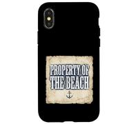 Carcasa para iPhone X/XS My Heart Belongs to The Ocean Anchor Graphic