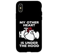 Carcasa para iPhone X/XS My Other Heart Is Under The Hood Quote