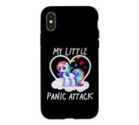 Carcasa para iPhone X/XS My Panic Little Attack Vintage Pony Funny Graphic
