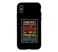 Carcasa para iPhone X/XS My Spooky Halloween Acción de Gracias Ugly Christmas Costume Fall