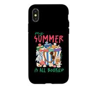 Carcasa para iPhone X/XS My Summer Is All Booked Beach Reading Club de Lectura de Vacaciones