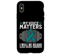 Carcasa para iPhone X/XS My Voice Matters Support Sexual Assault Awareness Gifts