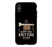 Carcasa para iPhone X/XS Nalbinding - Aguja de Hueso para Artista de Fibra Textil Antigua