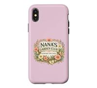 Carcasa para iPhone X/XS Nana's Garden Club Plantación Amor Jardinería Diaria Floral
