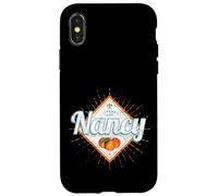 Carcasa para iPhone X/XS Nancy City Grand EST Francia Retro Mirabelle Vintage