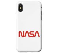 Carcasa para iPhone X/XS NASA - Logotipo de Gusano Retro
