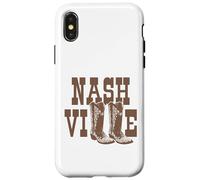 Carcasa para iPhone X/XS Nashville Tennessee Line Dancing Cowgirl Country Music City