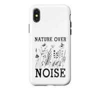 Carcasa para iPhone X/XS Nature Over Noise Hiking Wildflower Adventure Butterfly
