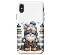 Carcasa para iPhone X/XS Nautical Lighthouse GNOME For Women and Men Funny Boating