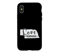 Carcasa para iPhone X/XS Nebraska Love USA America