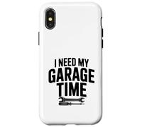Carcasa para iPhone X/XS Necesito mi Tiempo de Garaje Humor mecánico Divertido