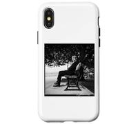 Carcasa para iPhone X/XS Neil Hannon Cantante de Comedia Divina por Michael Robert Williams