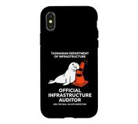 Carcasa para iPhone X/XS Neil The Seal Tasmanian Infrastructure Auditor
