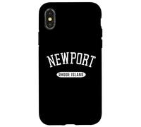 Carcasa para iPhone X/XS Newport RI Camisa Estilo Clásico Newport Rhode Island