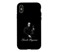 Carcasa para iPhone X/XS Niccolò Paganini Romantic Era Violín Virtuoso Retrato