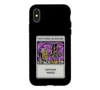 Carcasa para iPhone X/XS Nights Owl Gamer Nocturnal Bloodline Caffeine Maxed