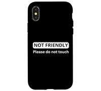 Carcasa para iPhone X/XS NO Amigo. ¡No me preguntes! Declaración sarcástica audaz