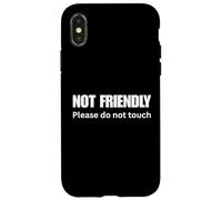 Carcasa para iPhone X/XS NO Amigo. ¡No me preguntes! Declaración sarcástica audaz