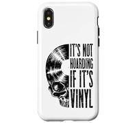 Carcasa para iPhone X/XS No es acumular si es Vinilo Funny Records Lover LP Skull