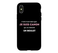 Carcasa para iPhone X/XS No es Porque Soy cañón Que busco una Bola