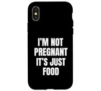 Carcasa para iPhone X/XS No Estoy Embarazada Es Solo Comida Humor Divertido