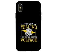 Carcasa para iPhone X/XS No Estoy Gritando, Soy Solo un Ingeniero eléctrico de Alto Voltaje