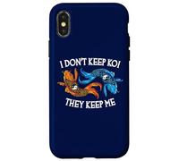 Carcasa para iPhone X/XS No guardo koi, Ellos me Mantienen Divertido guardián de koi