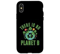 Carcasa para iPhone X/XS No Hay Planeta B Reciclaje Retro Cambio Climático Día de la Tierra