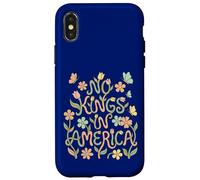 Carcasa para iPhone X/XS No Kings In America Floral Pastel No Kings Day