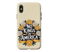 Carcasa para iPhone X/XS No Kings In America Flower Boho 70s Vintage Mujer