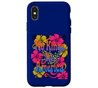 Carcasa para iPhone X/XS No Kings In America - Rana psicodélica, 60, Flor