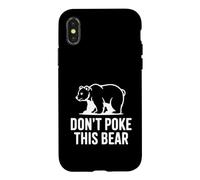 Carcasa para iPhone X/XS No le Hagas a Este Oso Humor de Vida Salvaje hilarante
