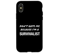 Carcasa para iPhone X/XS No me odies Porque Soy un superviviente - Divertido