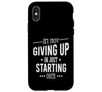 Carcasa para iPhone X/XS No me rindo, Solo Estoy empezando de Nuevo Motivacional