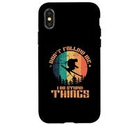 Carcasa para iPhone X/XS No me sigas, Hago Cosas estúpidas Esquí