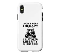 Carcasa para iPhone X/XS No Necesito Terapia Solo Necesito Libertad en Hong Kong Design