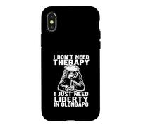 Carcasa para iPhone X/XS No Necesito Terapia, Solo Necesito Libertad en Olongapo Design