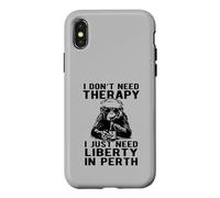 Carcasa para iPhone X/XS No Necesito Terapia Solo Necesito Libertad en Perth Design