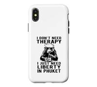 Carcasa para iPhone X/XS No Necesito Terapia Solo Necesito Libertad en Phuket Design