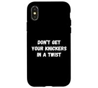 Carcasa para iPhone X/XS No pongas Tus Bragas en un Giro Viejos y Jubilados