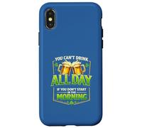 Carcasa para iPhone X/XS «No Puedes Beber» Cita Divertida sobre la Bebida: dichos del Día de San Padre