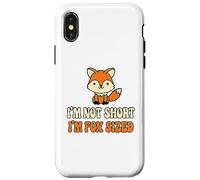 Carcasa para iPhone X/XS No Soy Corto, Soy Zorro, Gente Baja, Broma, Persona Corta,